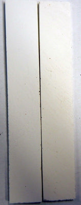 Solid White Inlace Acrylester sc2 (2 pc) Knife Scaless 1/16