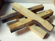 Ebony S African w Sap (1 pc) Pen Blank 5/8"sq x 5" - 8222 - Wood Acrylic Supply