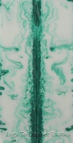 Spring Mist Inlace Acrylester #46 2 pc Knife Scaless  1/4" x 1 1/2" x 6" 1