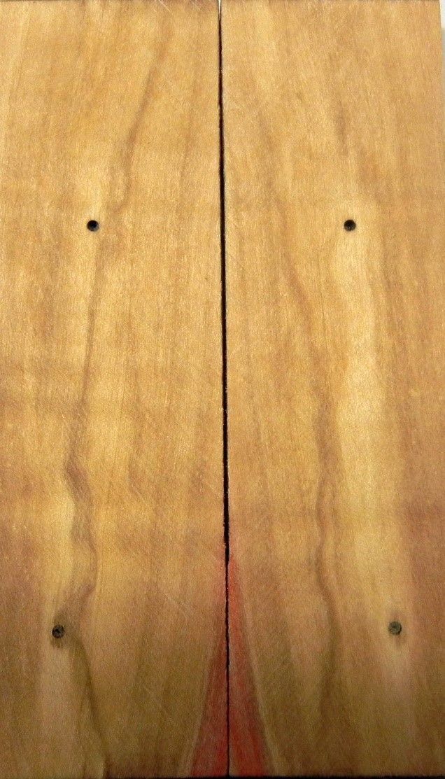 Box Elder Stabilized (2 pc) Knife Scales 3/8" x 1 1/2" x 5" - 1205 - Wood Acrylic Supply