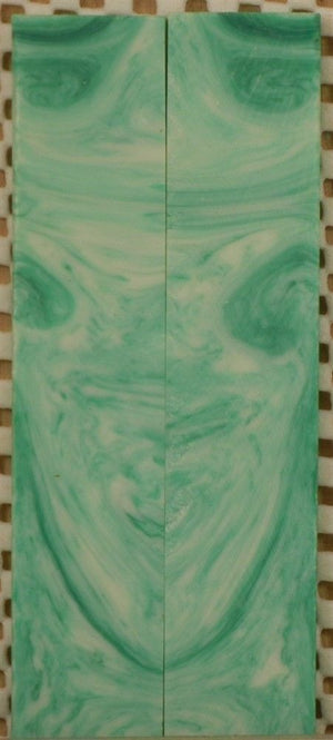 Spring Mist Inlace Acrylester #46 (2 pc) Mini Knife Scales  3/16"x1"x5"    003