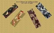 Camouflage Pen Blank Assortment - 4 Different Camos 3/4" x 3/4" x 5"