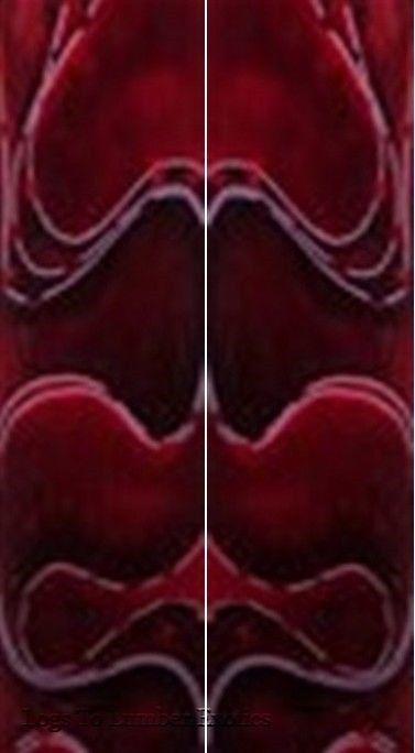 Strawberry Mesh Acrylic 2 pc Mini Knife Scale  3/16"x3/4"x5" - Wood Acrylic Supply