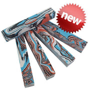 SimStone - PBSS10 Banded Agate Pen Blank 3/4" x 5" (1 pc) Unique