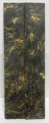 Golden Black Acrylester #11 (2 pc) Knife Scales 1/4