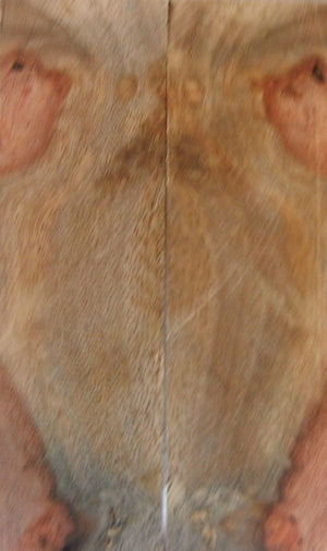 Afzelia Burl w Sap (2 pc) Razor Knife Scales 3/16" x 1 3/4" x 6" - 8160 - Wood Acrylic Supply