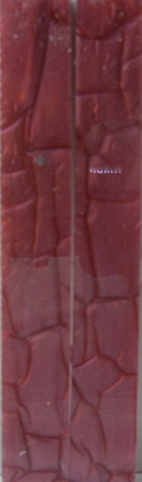 Burgundy Designed Acrylic (2 pc) Knife Scaless 3/16" x 3/4" x 6" - 0422