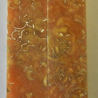 Alumilit Gold Imbedded with Brass (2 pc) Knife Scales 3/16" x 1" x 6" - 7803 - Wood Acrylic Supply