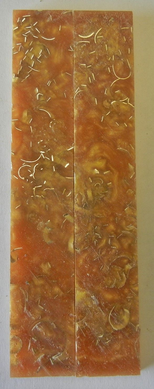 Alumilit Gold Imbedded with Brass (2 pc) Knife Scales 3/16" x 1" x 6" - 7803 - Wood Acrylic Supply