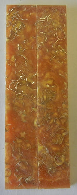 Alumilit Gold Imbedded with Brass (2 pc) Knife Scales 3/16