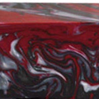 1 1/2" x 1 1/2" x 2 7/8" Bottle Stopper Red Damascus Acrylester #122 - Wood Acrylic Supply