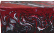1 1/2" x 1 1/2" x 2 7/8" Bottle Stopper Red Damascus Acrylester #122 - Wood Acrylic Supply
