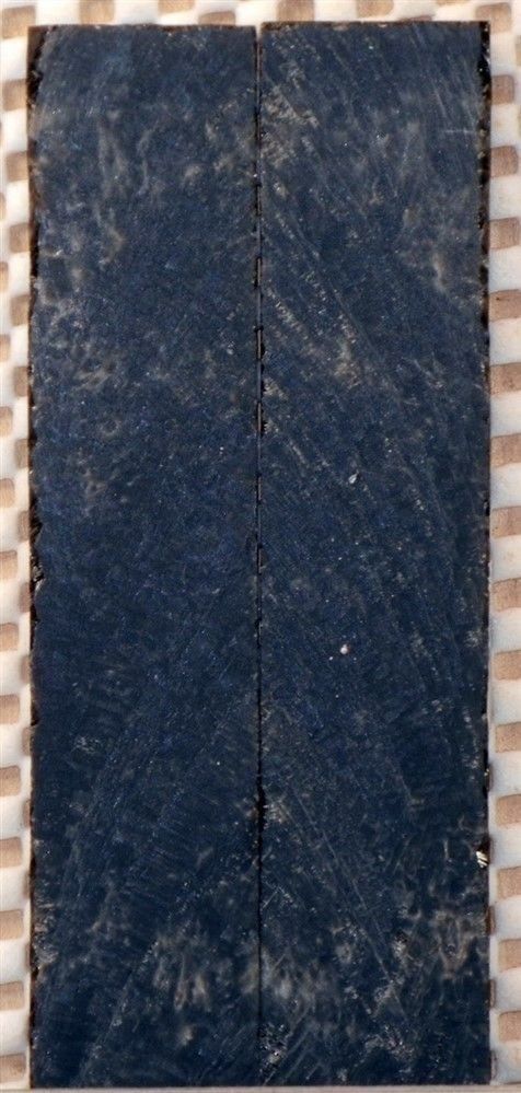 Black Olive Inlace Acrylester #28 (2 pc) Mini Knife Scales  3/16"x1"x5"    001