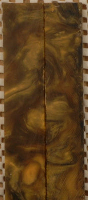 Black & Gold Inlace Acrylester #47 (2 pc) Mini Knife Scales  3/16