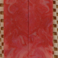 Blush Inlace Acrylester #103 (2 pc) Mini Knife Scales  3/16"x1"x5"    002