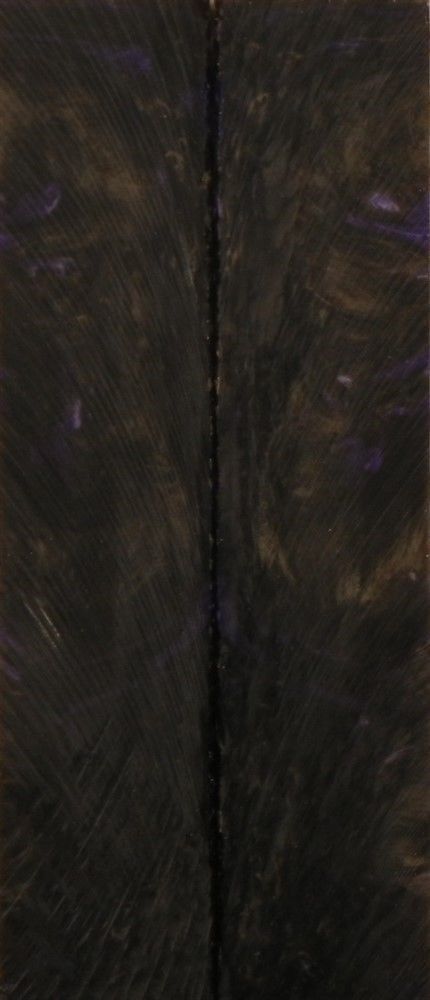 Black & Violet Inlace Acrylester #23 (2 pc) Mini Knife Scales  3/16"x1"x5"    002
