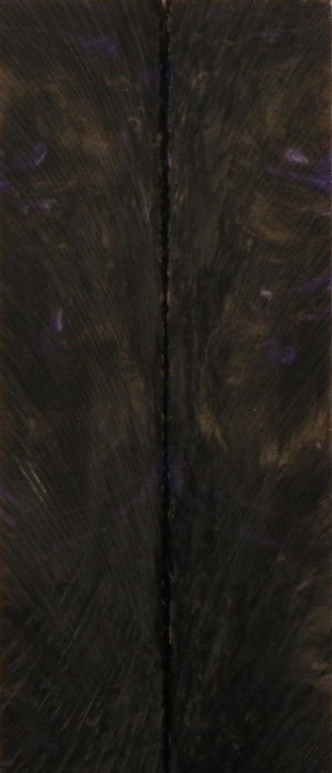 Black & Violet Inlace Acrylester #23 (2 pc) Mini Knife Scales  3/16"x1"x5"    002