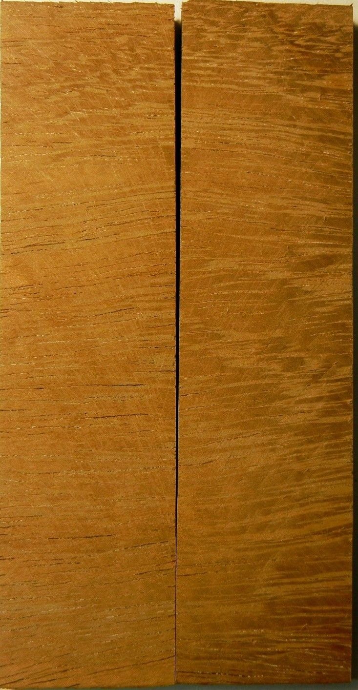 Teak Cross Cut (2 pc) Knife Scales 3/8" x 1 1/2" x 6" - 0998 - Wood Acrylic Supply