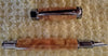 Gun Metal Fountain Pen with Handmade Brown Mallee Burl Wood Body - Wood Acrylic Supply