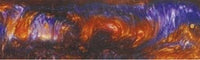 1 1/2" x 1 1/2" x 2 7/8" Bottle Stopper Bronze & Violet Acrylester #02 - Wood Acrylic Supply