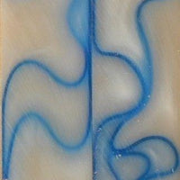 Blue Eyes Acrylic #09 (2 pc) Mini Knife Scale  3/16"x3/4"x5"    500 - Wood Acrylic Supply