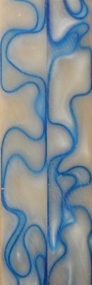Blue Eyes Acrylic #09 (2 pc) Mini Knife Scale  3/16