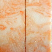 Orange Creamsicle Acrylester #52 (2 pc) Knife Scales 3/16" x 3/4" x 4" - 0871 - Wood Acrylic Supply