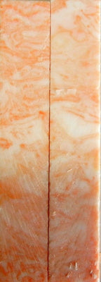 Orange Creamsicle Acrylester #52 (2 pc) Knife Scales 3/16