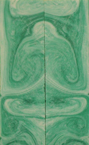Spring Mist Inlace Acrylester #46 2 pc Knife Scale  1/4"x1 1/2"x5"      004 - Wood Acrylic Supply