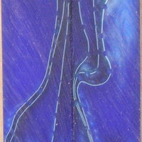 Blueberry Mesh Acrylic #35 (2 pc) Mini Knife Scale  3/16"x3/4"x5"    500 - Wood Acrylic Supply