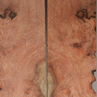 Afzelia Burl w Sap (2 pc) Knife Scales 1/4" x 1 1/2" x 6" - 8168 - Wood Acrylic Supply