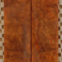 Bronze & Gold Inlace Acrylester #51 (2 pc) Mini Knife Scales  3/16"x1"x5"    001
