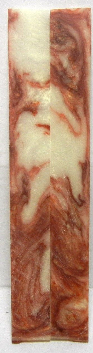 Crushed Mud Acrylester #10 (2 pc) Knife Scales 3/16" x 3/4" x 5" - 7919 - Wood Acrylic Supply