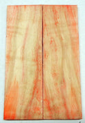 Box Elder w Red Dye (2 pc) Knife Scales 1/4" x 2" x 6" - 1249 - Wood Acrylic Supply
