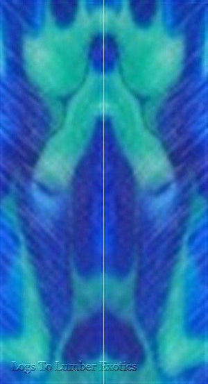 Raging Rapids Acrylic 2 pc Mini Knife Scale  3/16"x3/4"x5" - Wood Acrylic Supply