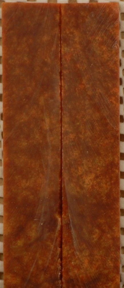 Bronze & Gold Inlace Acrylester #51 (2 pc) Mini Knife Scales  3/16"x1"x5"    003