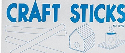 Natural Wood Craft Sticks (Pack of 50) - Wood Acrylic Supply