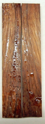 Zebrawood Stabilized (2 pc) Knife Scaless 1/4