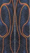 Twilight Racer Acrylic 2 pc Mini Knife Scale  3/16"x3/4"x5" - Wood Acrylic Supply