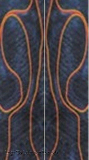 Twilight Racer Acrylic 2 pc Mini Knife Scale  3/16"x3/4"x5" - Wood Acrylic Supply