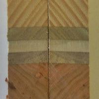 Laminated Desert Colors (2 pc) Knife Scales 3/16" x 3/4" x 6" - 7750 - Wood Acrylic Supply