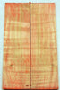 Box Elder w Red Dye (2 pc) Knife Scales 1/4" x 1 1/2" x 5" - 1246 - Wood Acrylic Supply