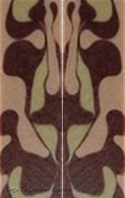 Chocolate Pistachio Acrylic 2 pc Mini Knife Scale  3/16"x3/4"x5" - Wood Acrylic Supply