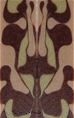 Chocolate Pistachio Acrylic 2 pc Mini Knife Scale  3/16