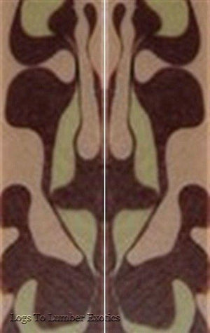 Chocolate Pistachio Acrylic 2 pc Mini Knife Scale  3/16"x3/4"x5" - Wood Acrylic Supply