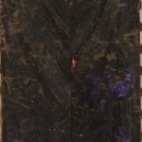 Black & Violet Inlace Acrylester #23 (2 pc) Mini Knife Scales  3/16"x1"x5"    003