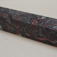 Christmas Swirl Acrylester #33 (1 pc) Pen Blank 7/8"sq x 6" SKU 6833