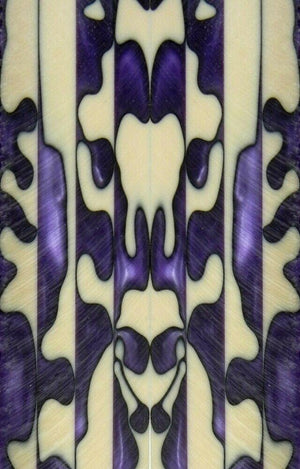 Acrylic Mini Knife Scale 3/16" x 1 1/2" x 6" Purple Sands - Wood Acrylic Supply