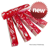 3/4" x 3/4" x 5" Pen Blank Candy Cane Acrylester #132 - Wood Acrylic Supply