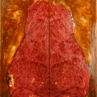 Box Elder Stabilized w Alumilite (2 pc) Knife Scales 3/8" x 2" x 5" - (22) - Wood Acrylic Supply